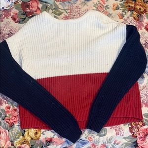 Red, white and Blue sweater